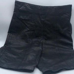 North Beach Leather Biker Shorts